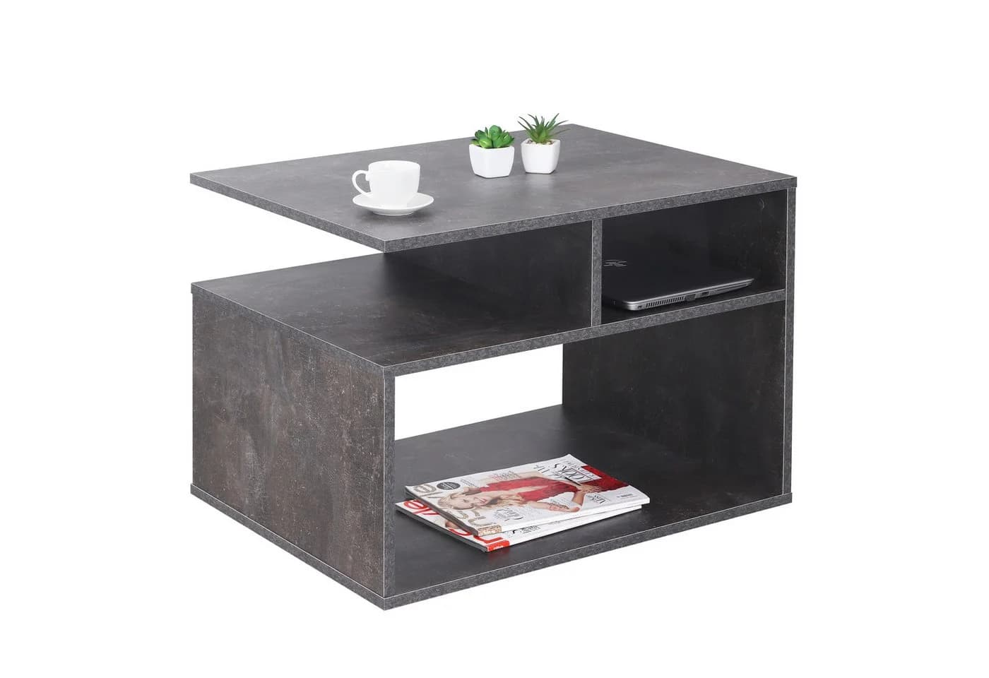 RICOO Couchtisch WM095-BG Beton-Grau - Bild 2