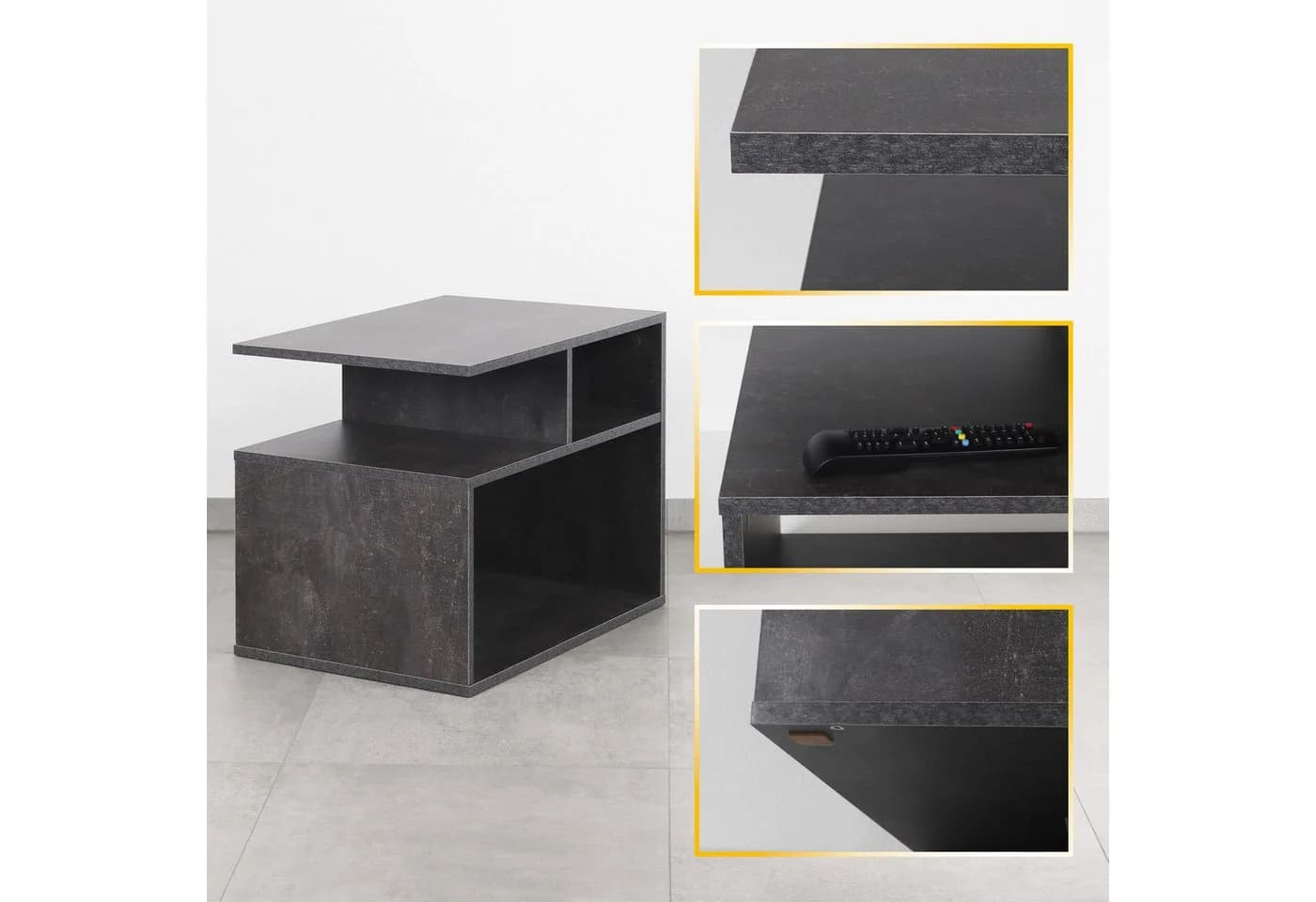 RICOO Couchtisch WM095-BG Beton-Grau - Bild 3