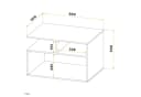 RICOO Couchtisch WM095-BG Beton-Grau Bild 5