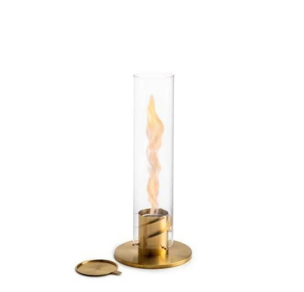 höfats Tischfeuer SPIN 120 Gold Rotierender Kamineffekt - Bild 2