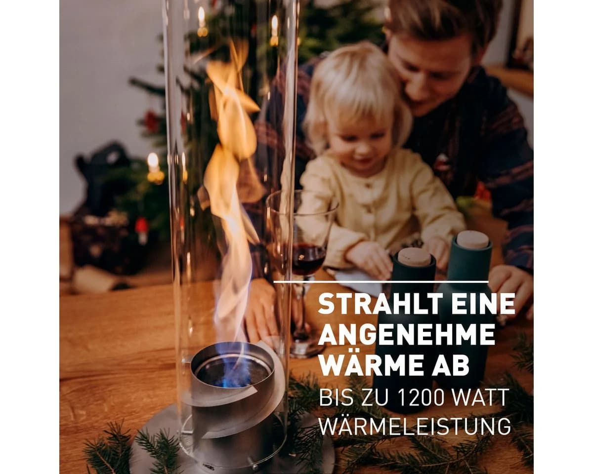 höfats Tischfeuer SPIN 90, 120 Edelstahl Grau - Bild 3