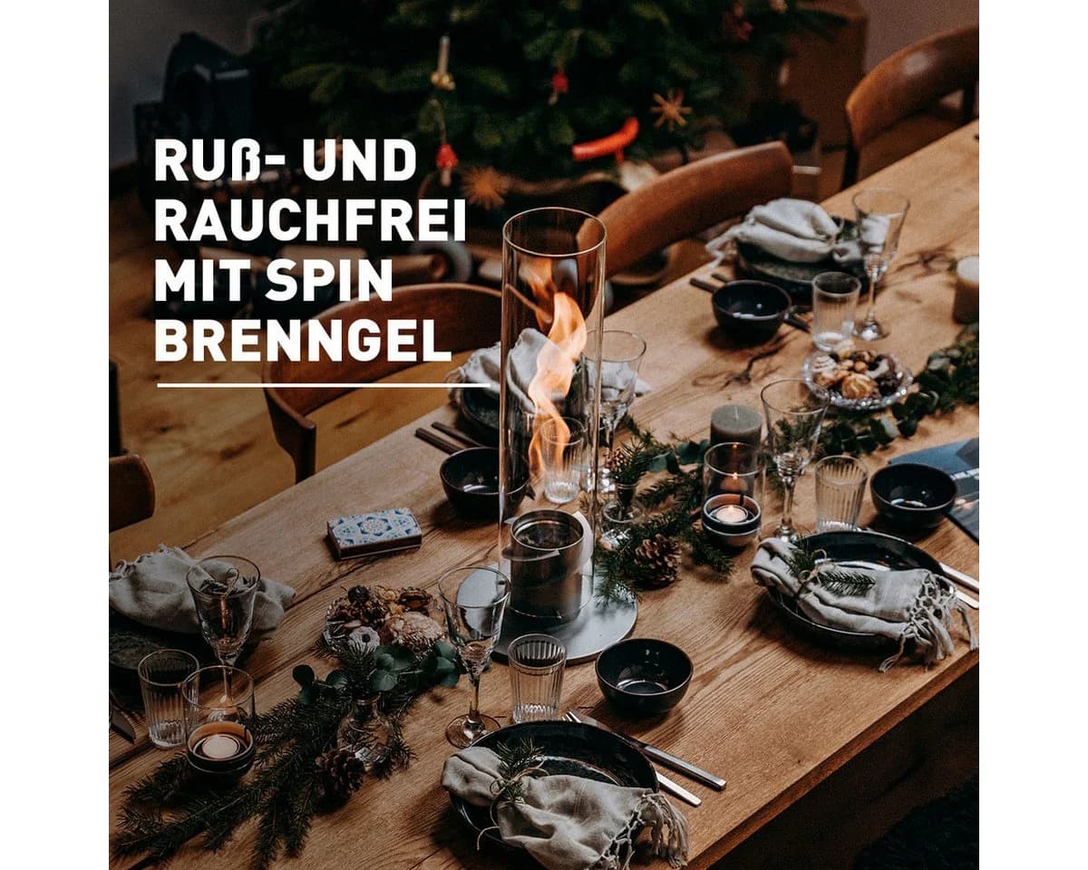 höfats Tischfeuer SPIN 90, 120 Edelstahl Grau - Bild 5