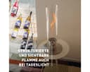 höfats Tischfeuer SPIN Silber Glaszylinder Bioethanol Indoor Outdoor Bild 5