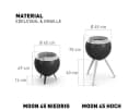 höfats Feuerschale MOON 45 Rauchfrei Holzvergaser Schwarz Bild 1