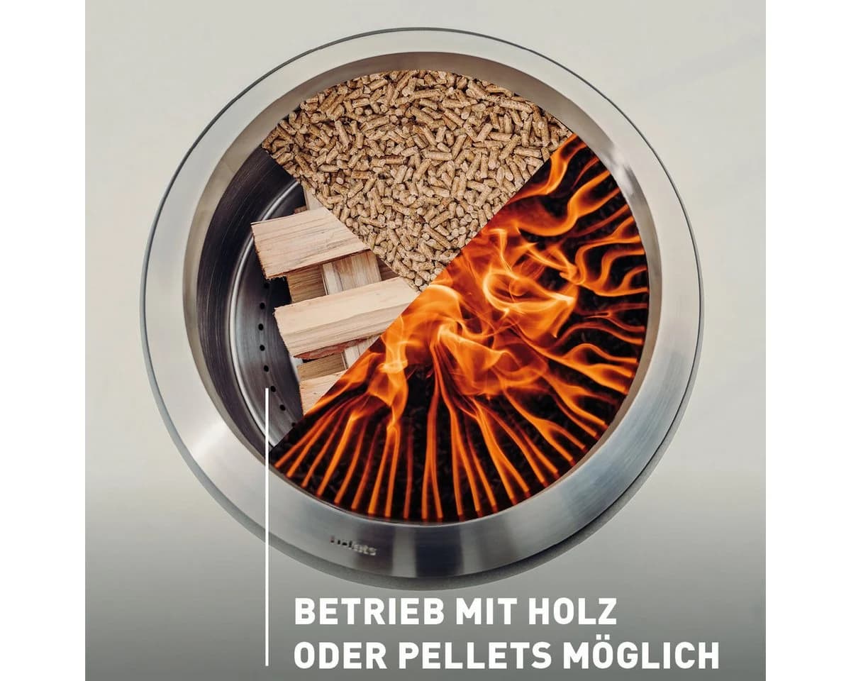 höfats Feuerschale MOON 45 Rauchfrei Holzvergaser Schwarz - Bild 4
