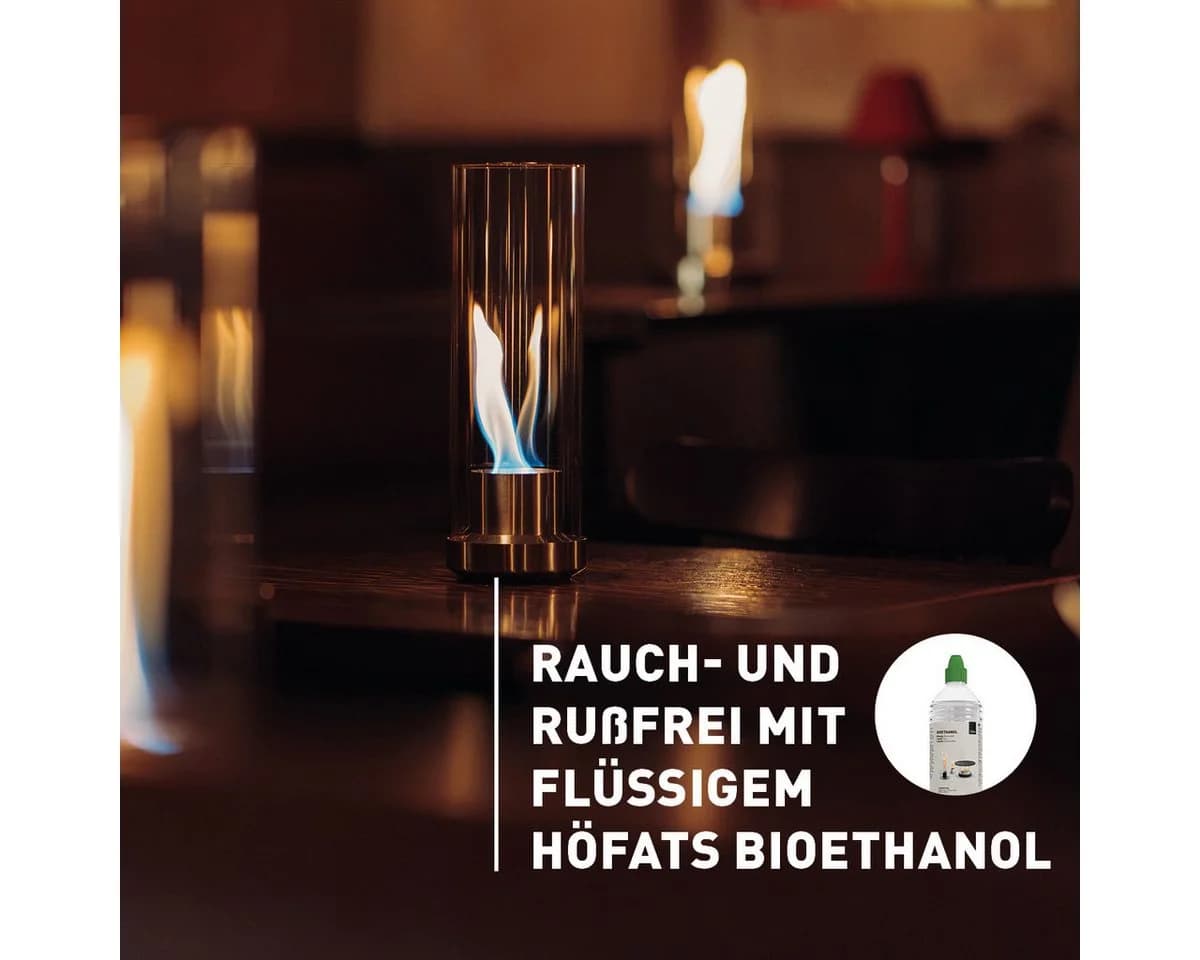 höfats Tischfeuer DANCE 900, 1200 Bioethanol Kamin Silber - Bild 5