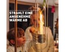 höfats SPIN Hängefeuer Dekokamin Edelstahl Silber Bild 1