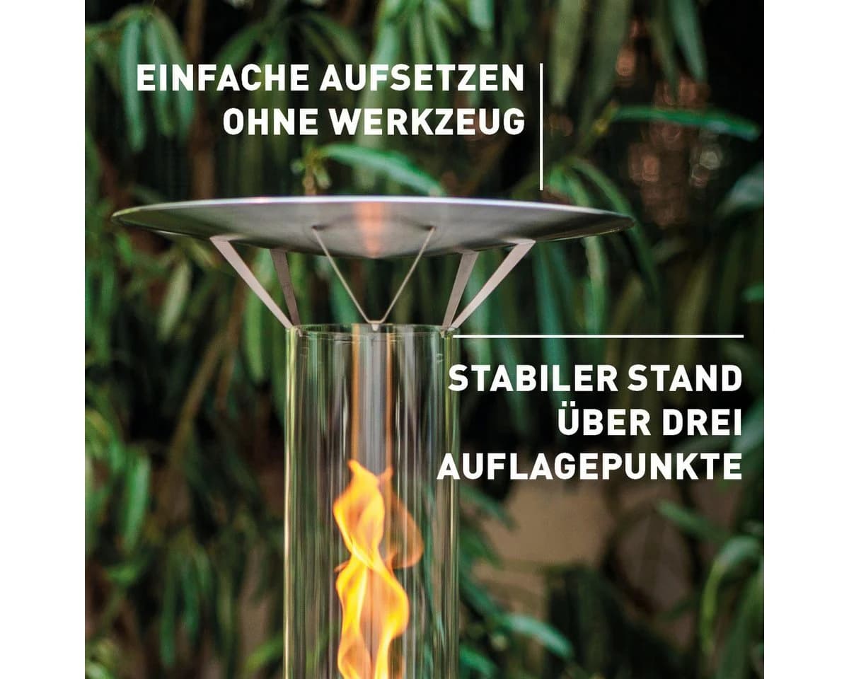 höfats SPIN 1200 Wärmeverteiler Edelstahl für Tischkamin - Bild 4
