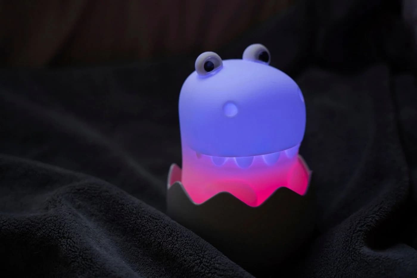 LED-Akku-Nachttischleuchte Diggy Dino USB RGBW - Bild 3