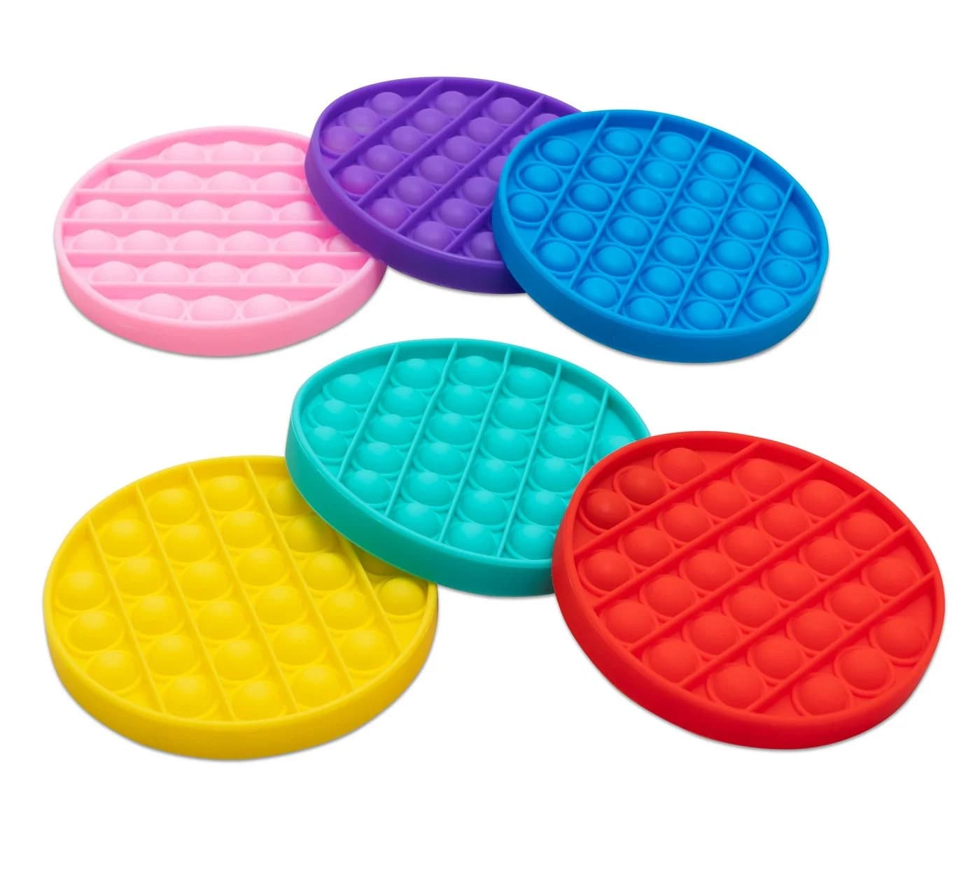 Betzold Motorikbrett Motorikscheiben Push Pop Bubble 6er-Set