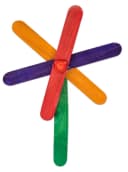 Betzold Bastelnaturmaterial Holzstäbchen, breit Bunt Bild 3
