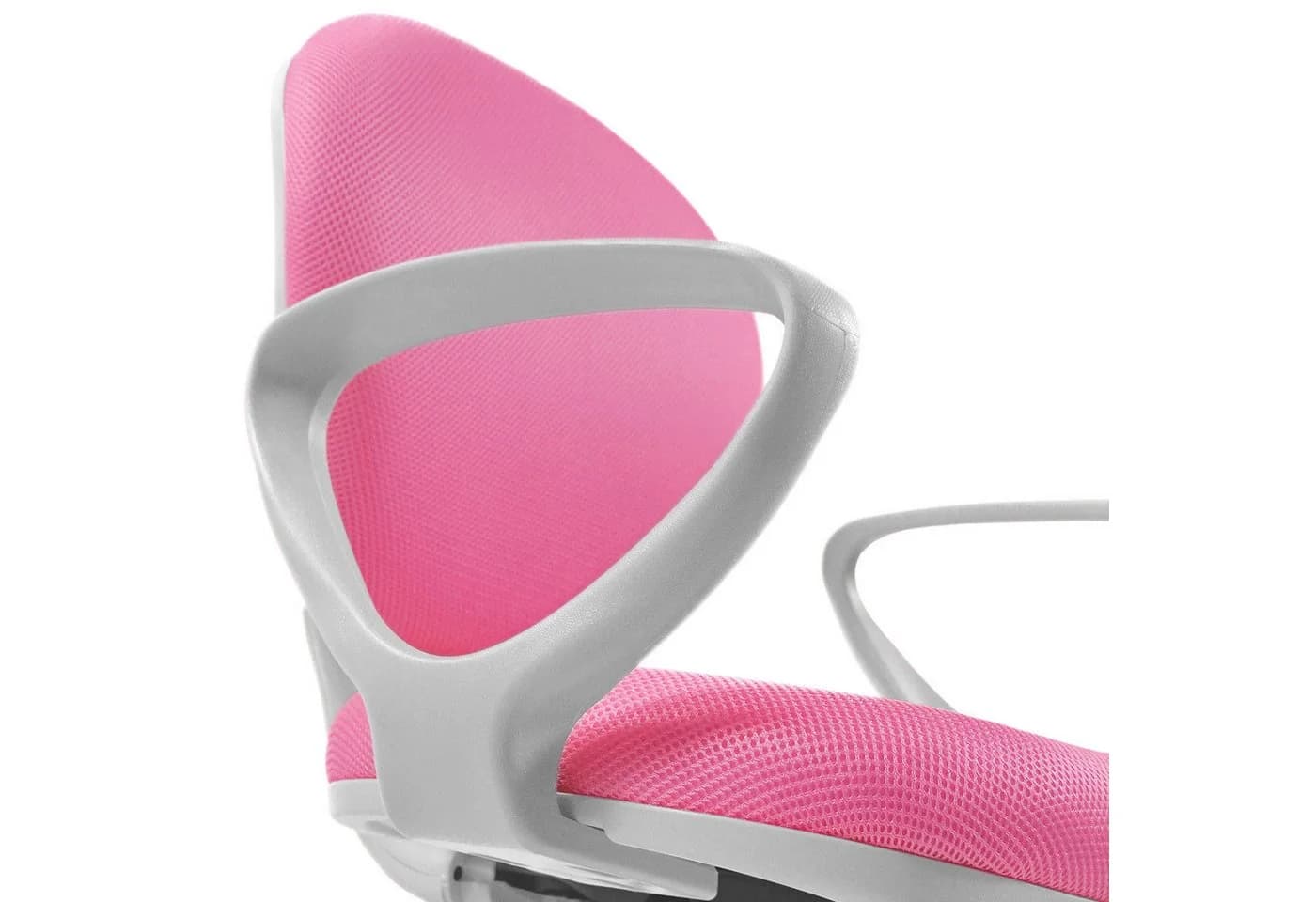 hjh OFFICE Kinderdrehstuhl KID COLOUR G1 Stoff Rosa Grau mit Armlehnen - Bild 2