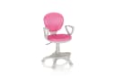 hjh OFFICE Kinderdrehstuhl KID COLOUR G1 Stoff Rosa Grau mit Armlehnen Bild 3