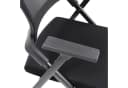 hjh OFFICE Klappstuhl PRIORITY II Stoff Netzstoff Gepolstert mit Rollen Bild 2