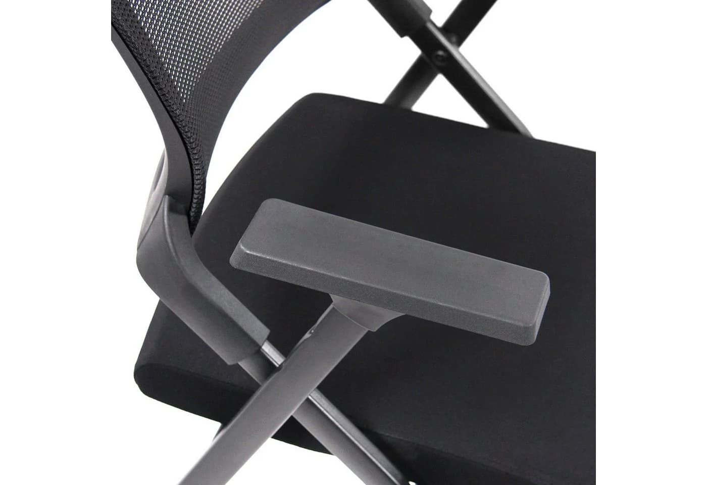 hjh OFFICE Klappstuhl PRIORITY II Stoff Netzstoff Gepolstert mit Rollen - Bild 2