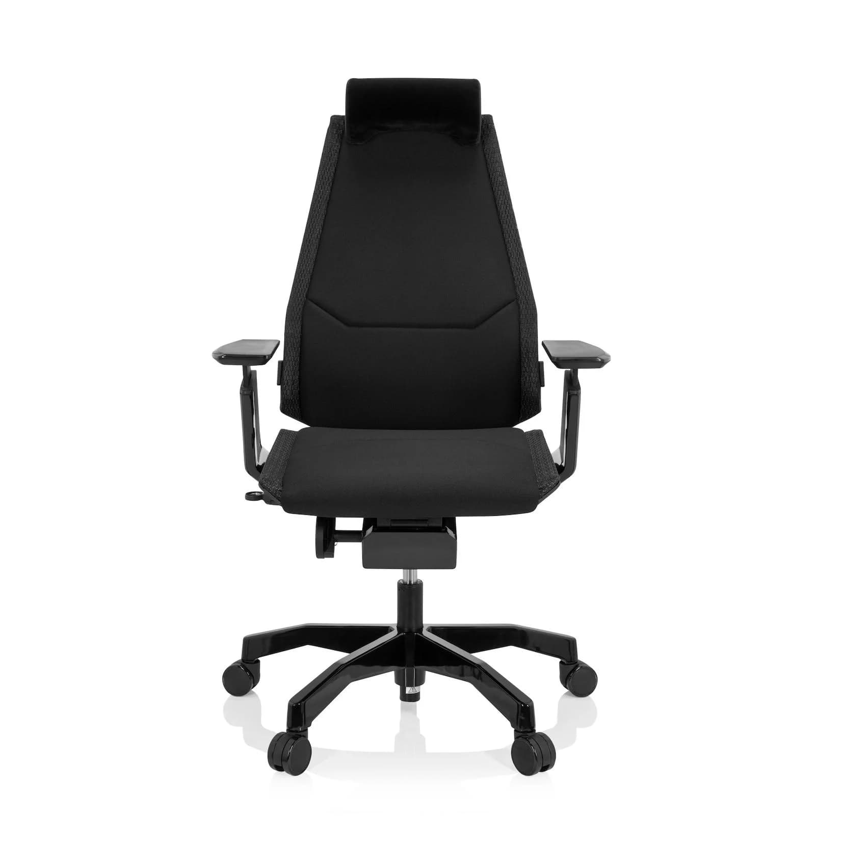 hjh OFFICE Bürostuhl GENIDIA Schwarz Stoff Armlehnen
