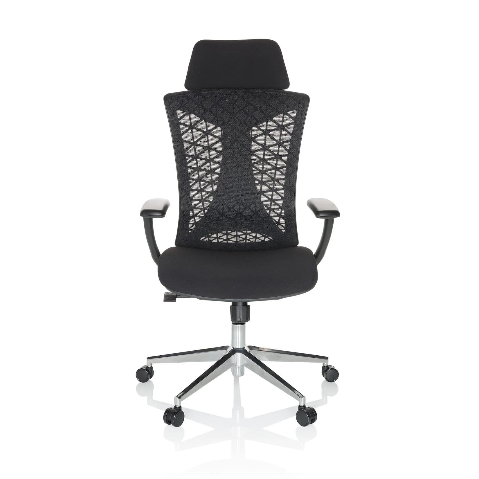 hjh OFFICE Profi Buerostuhl FALEO B Stoff/Netzstoff mit Armlehnen