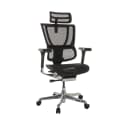 hjh OFFICE Chefsessel ERGOHUMAN SLIM GEN2 Grau Netzstoff Höhenverstellbar Bild 2