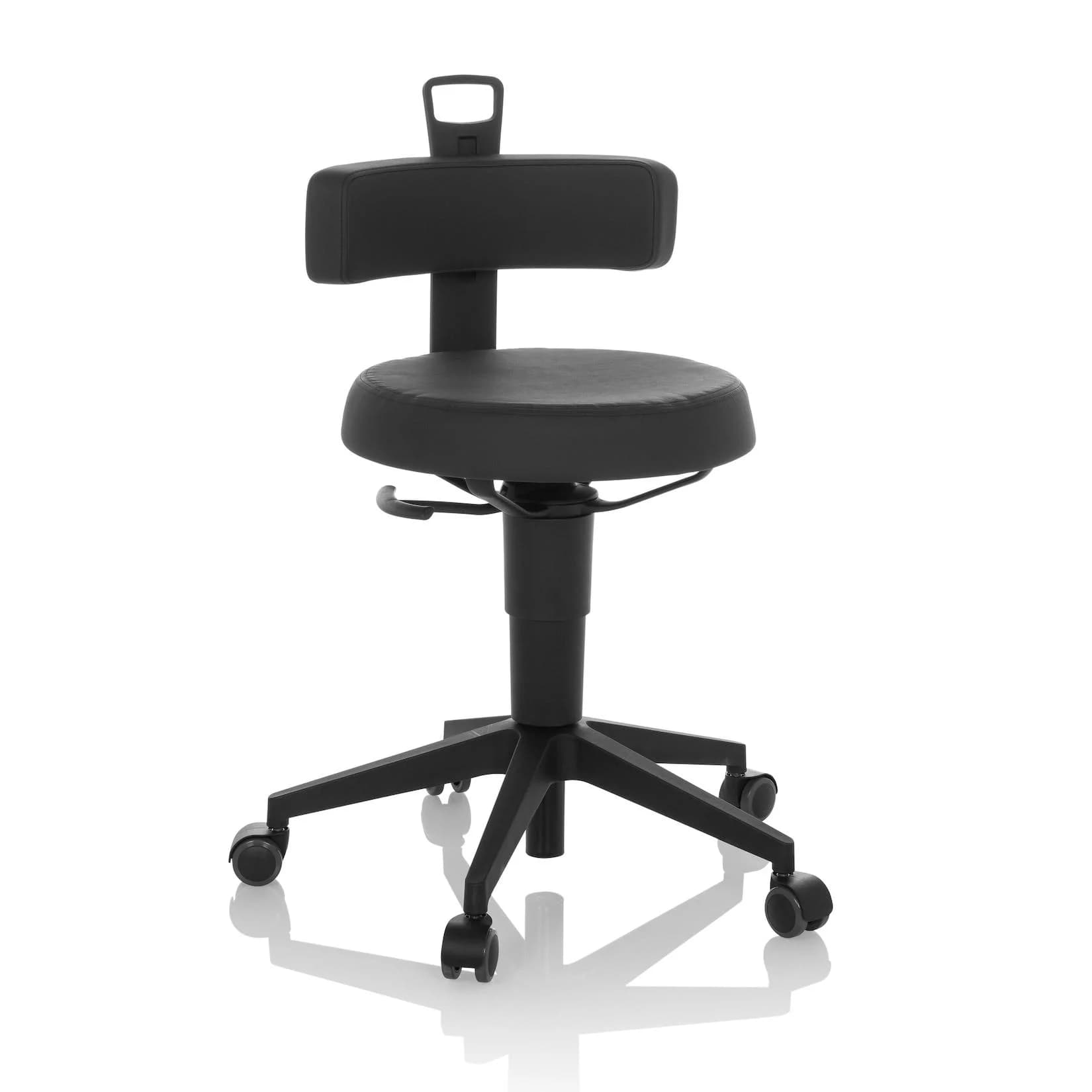Bürohocker Top Work Flex Schwarz