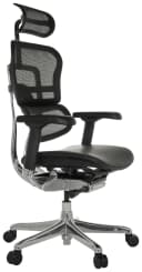 hjh OFFICE Luxus Chefsessel ERGOHUMAN GEN2 Leder/Netzstoff mit Armlehnen höhenverstellbar Bild 2