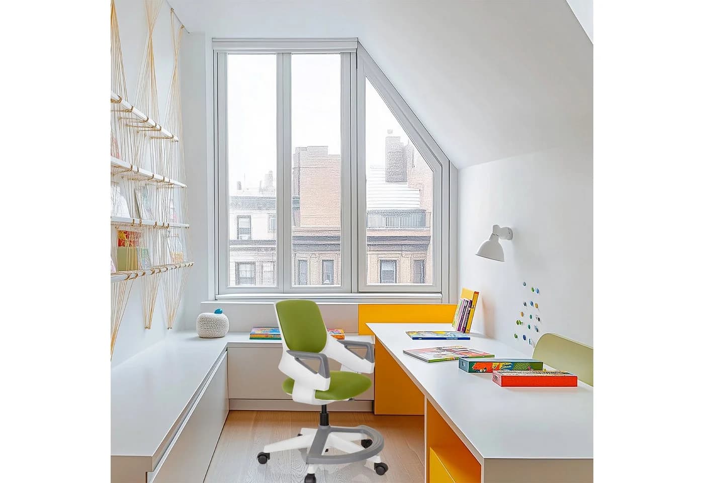 hjh OFFICE Kinderdrehstuhl KID FLEX Stoff mit Armlehnen - Bild 4