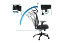 hjh OFFICE Profi Bürostuhl RALOO ECO Stoff / Netzstoff mit Armlehnen höhenverstellbar Bild 2