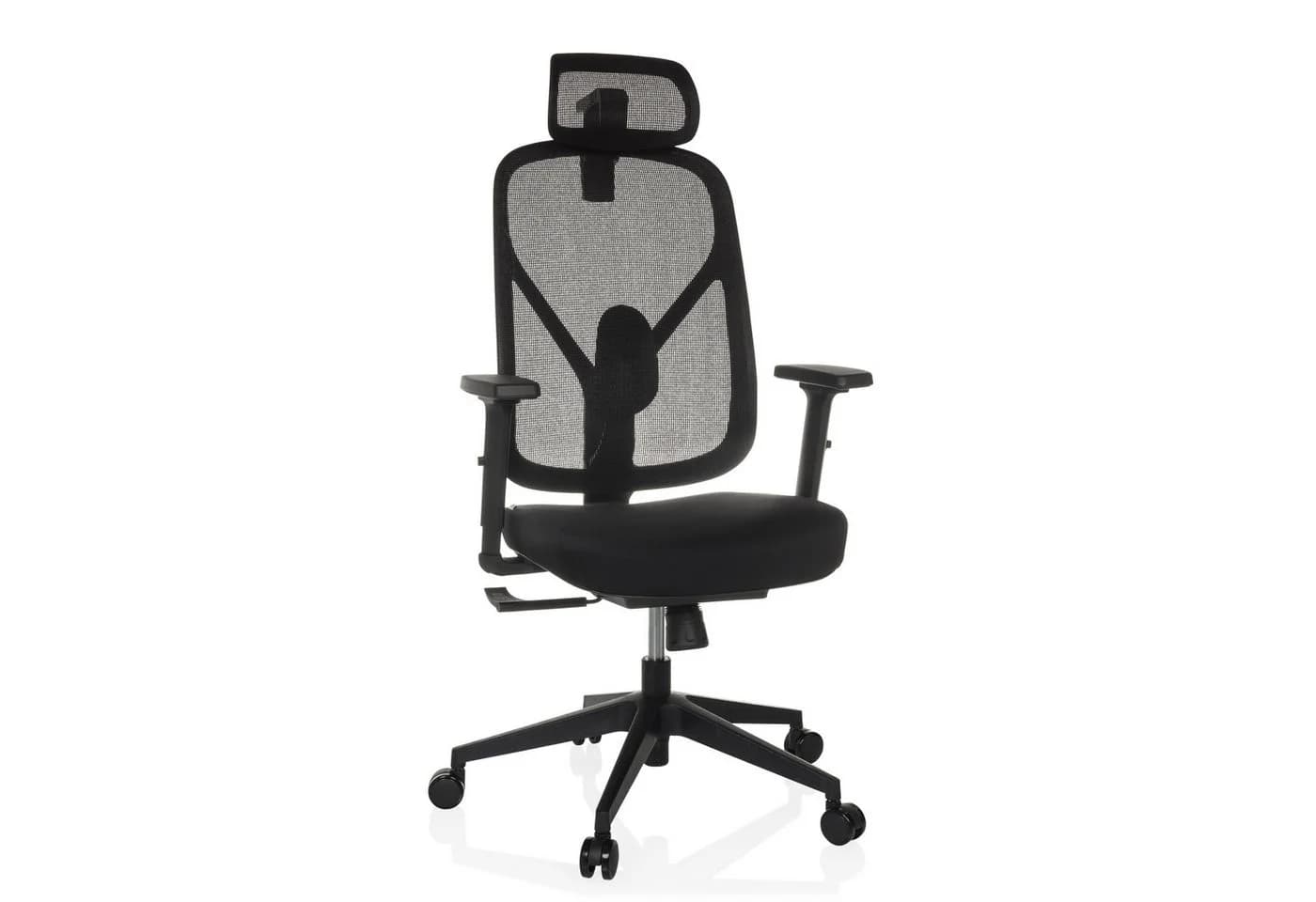 hjh OFFICE Profi Bürostuhl RALOO ECO Stoff / Netzstoff mit Armlehnen höhenverstellbar - Bild 3