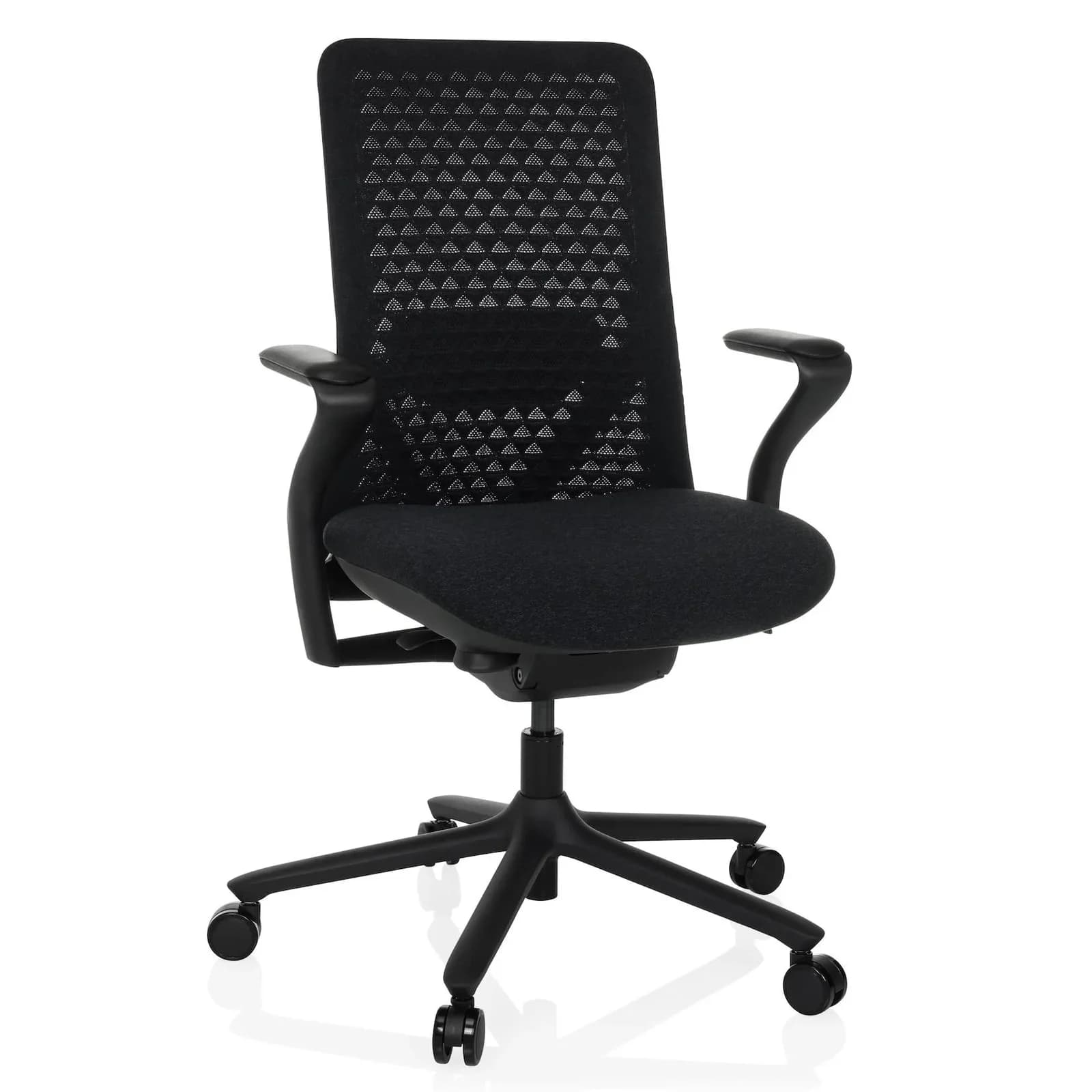 hjh OFFICE High End Bürostuhl VERVIO Stoff Netzstoff mit Armlehnen