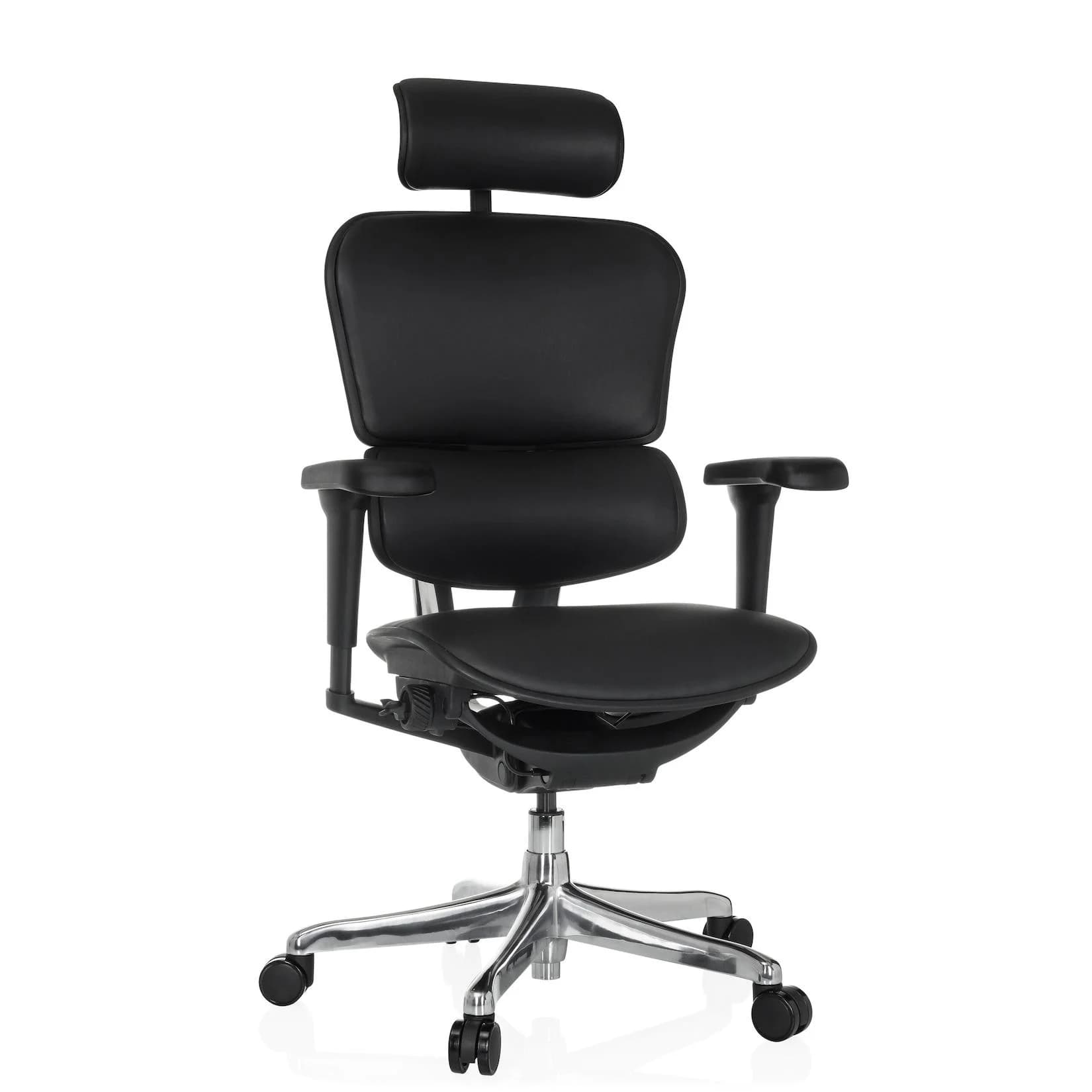 hjh OFFICE Luxus Chefsessel ERGOHUMAN ULTRA L GEN2 Leder mit Armlehnen höhenverstellbar