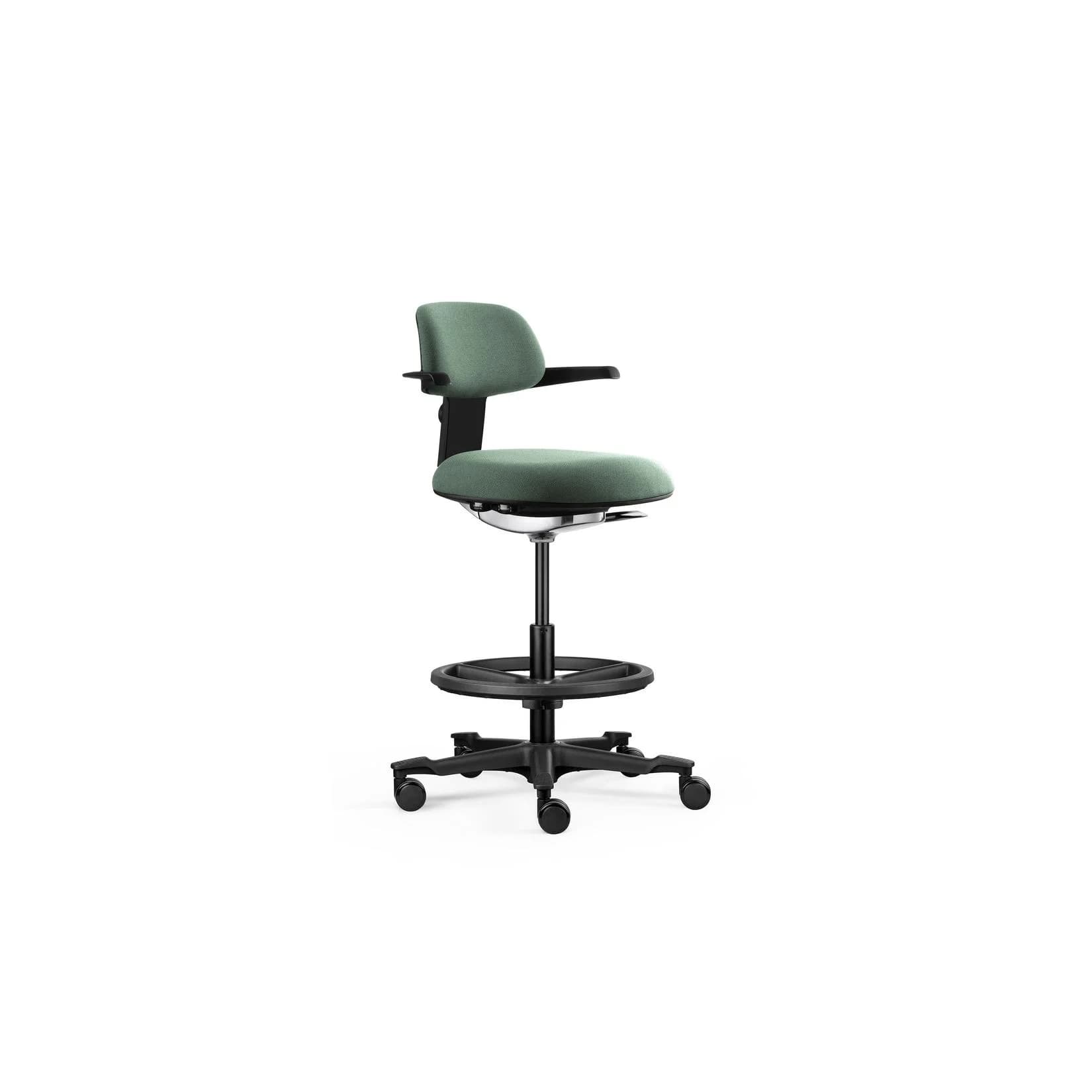 hjh OFFICE Counterstuhl TOP WORK 40 Stoff mit Armlehnen höhenverstellbar