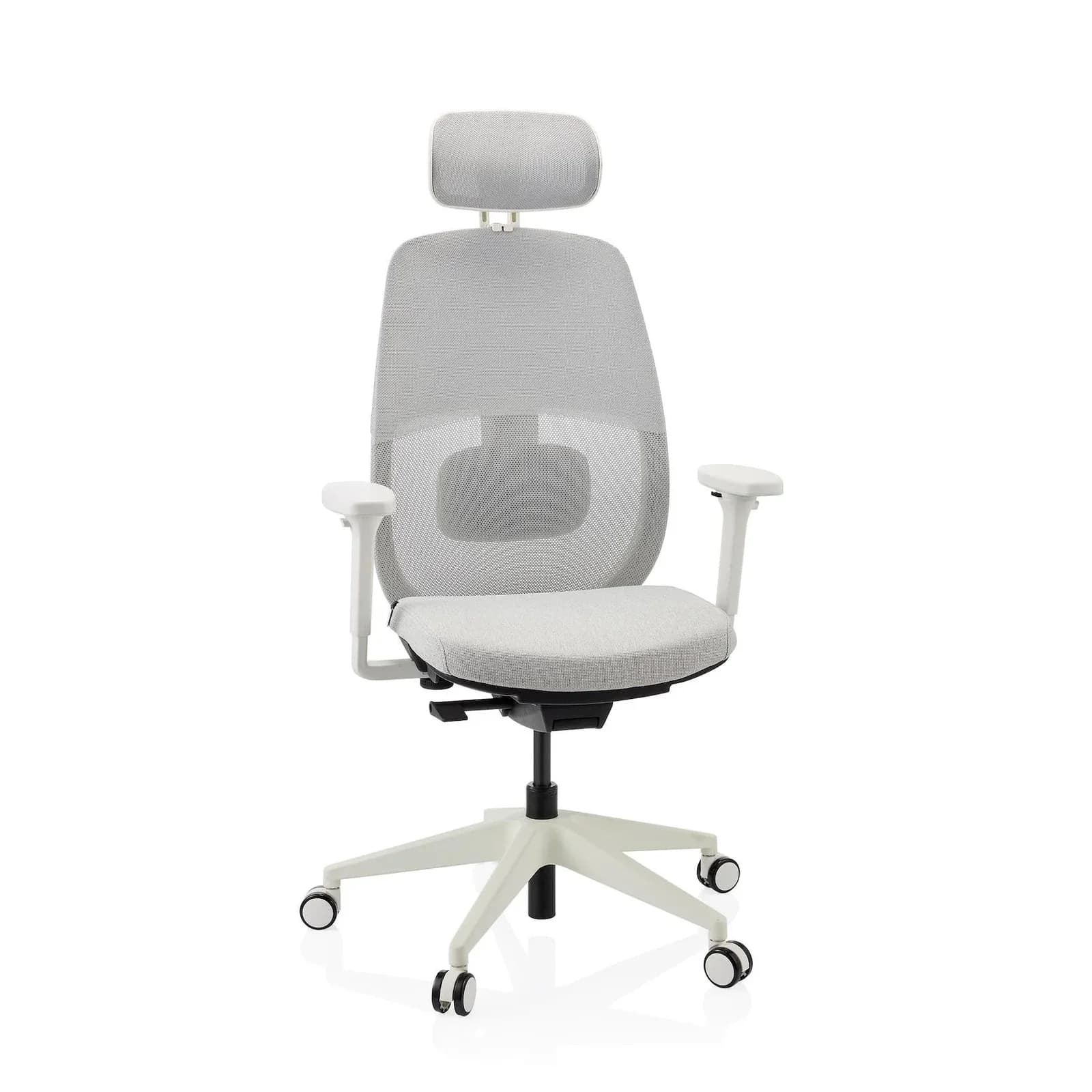 hjh OFFICE Profi Bürostuhl Skandis Pro Stoff Netzstoff mit Armlehnen höhenverstellbar