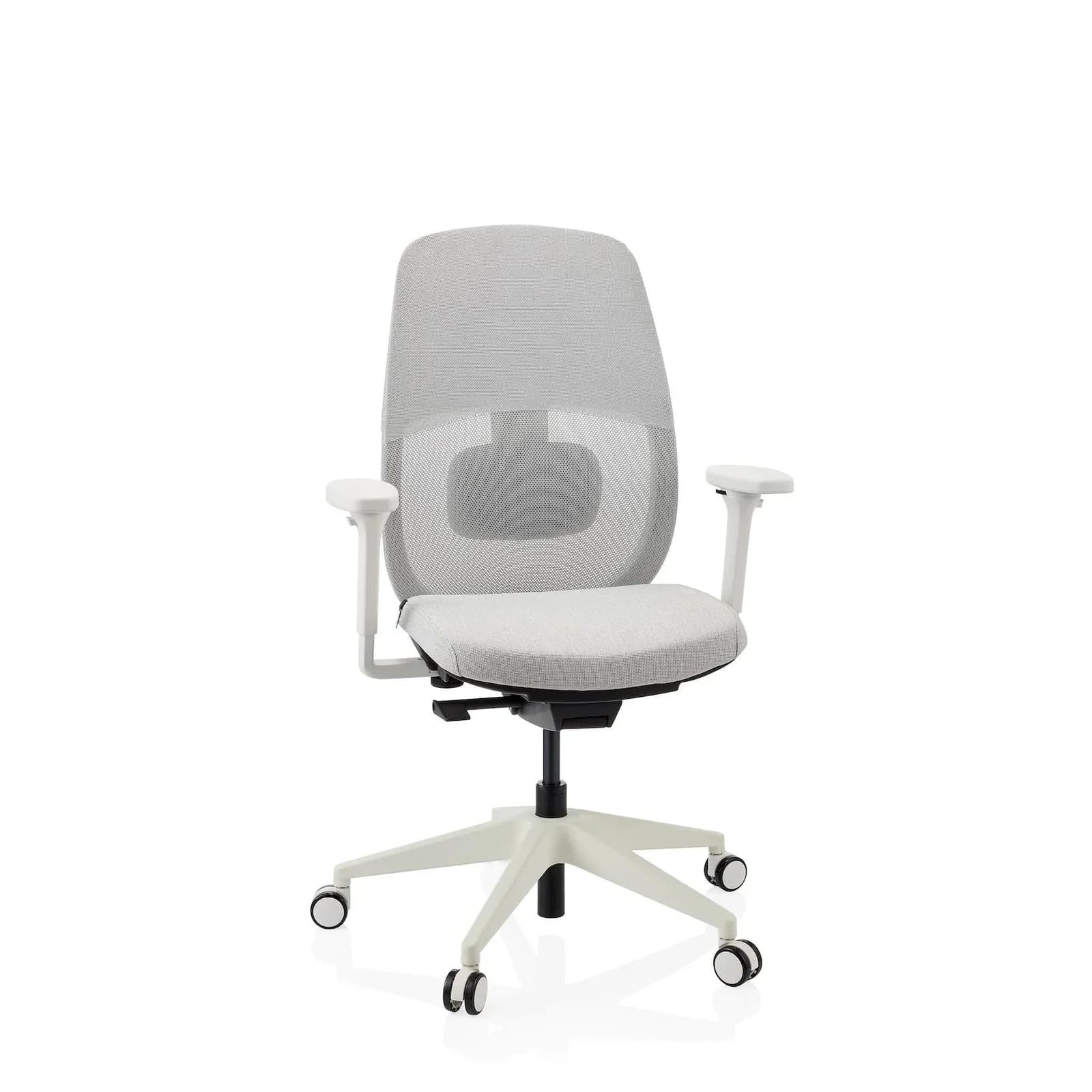 hjh OFFICE Profi Bürostuhl Skandis Stoff / Netzstoff mit Armlehnen höhenverstellbar