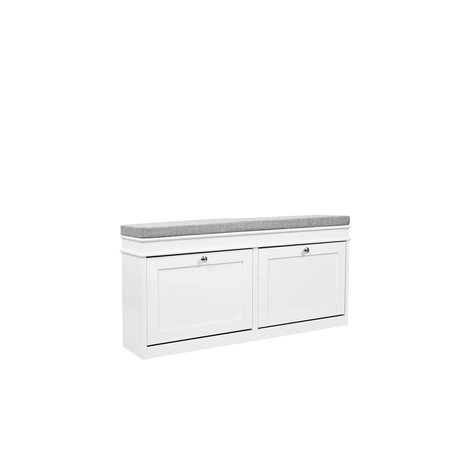 hjh LIVING Schuhschrank Estha 11 MDF lackiert Vintage Landhausstil