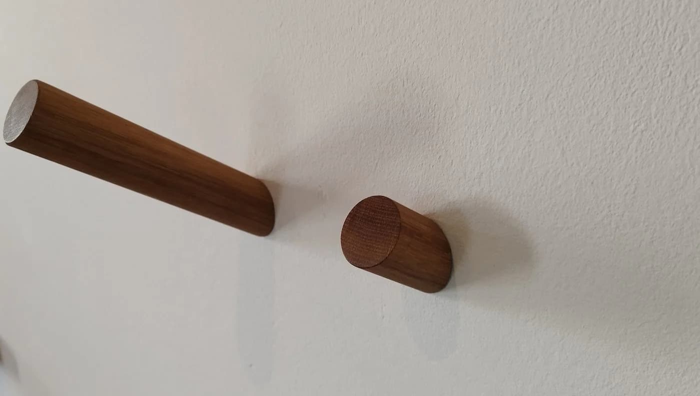 Eli Garderobenhaken aus massivem Eichenholz - Runde Form - Bild 2