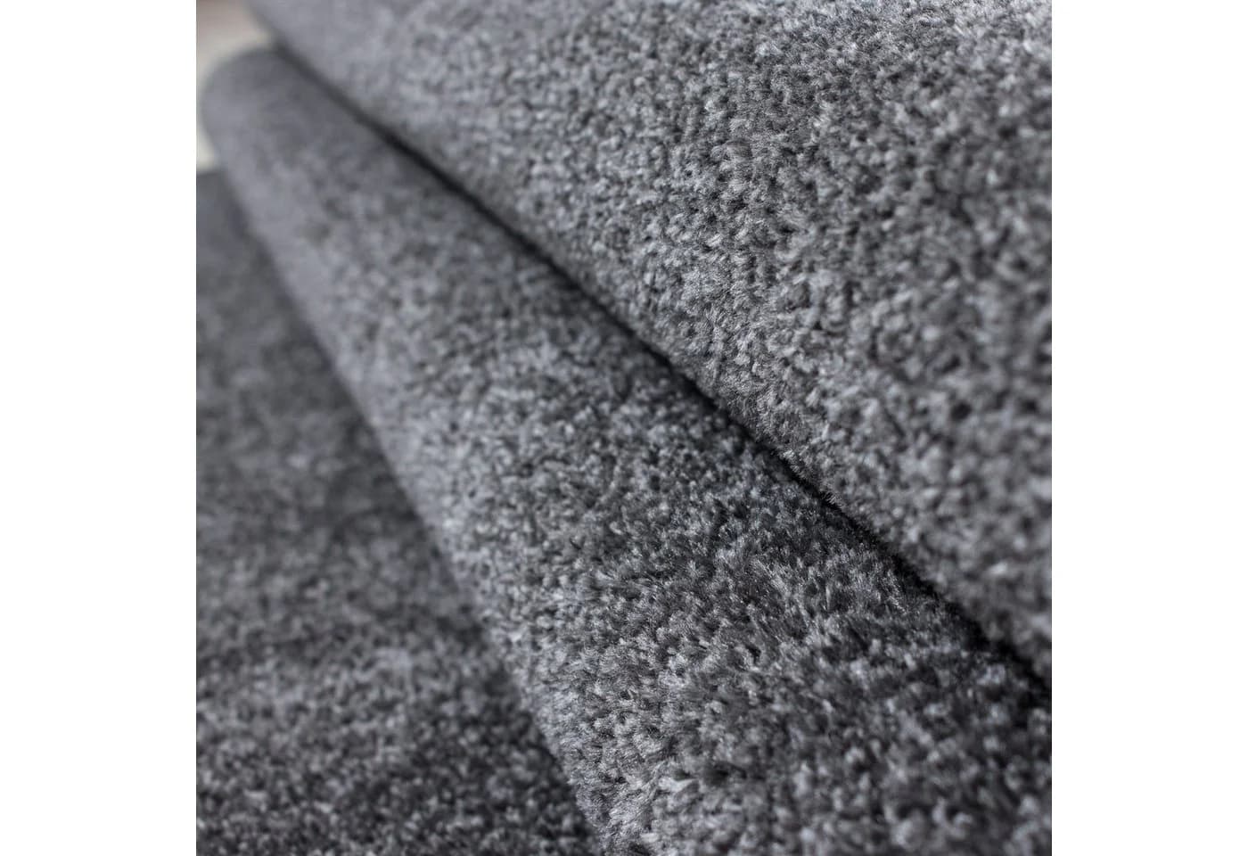 Carpettex Bettumrandung 3-tlg. Grau Kurzflor Polypropylen - Bild 4