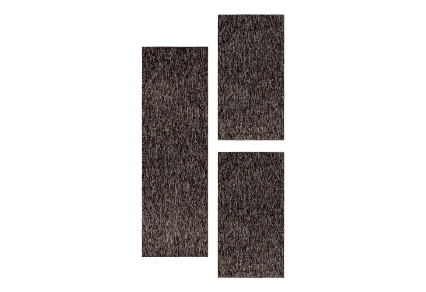 Carpettex Bettumrandung 3-tlg. Braun Polypropylen - Bild 2