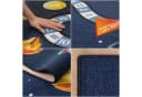 Carpettex Kinderteppich Weltraum Design Blau Rutschfest Waschbar Bild 1