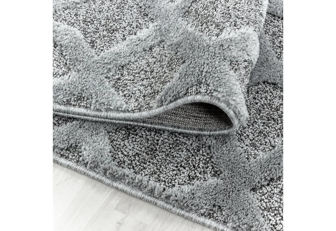 Carpettex Hochflor-Teppich Geometrisches Design Rund 20 mm Höhe - Bild 5