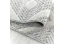 Carpettex Hochflor-Teppich Grau Geometrisches Design Rund Bild 5