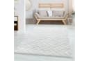 Carpettex Hochflor-Teppich Geometrisch Design Rund Creme Boho Bild 2
