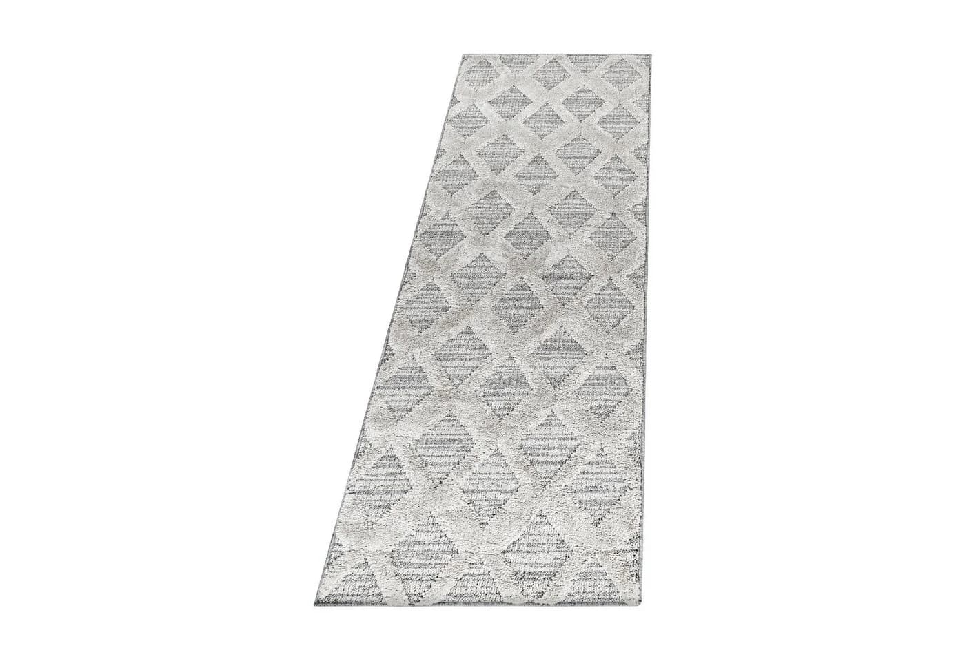 Carpettex Bettumrandung Boho-Design Grau 3-tlg. Polypropylen - Bild 3