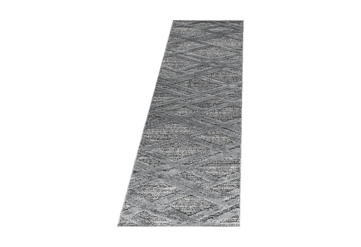 Carpettex Hochflor-Bettumrandung Boho-Design Grau 3-tlg. - Bild 3