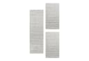 Carpettex Bettumrandung 3-tlg. Geometrisch Creme-3 Polypropylen Bild 2