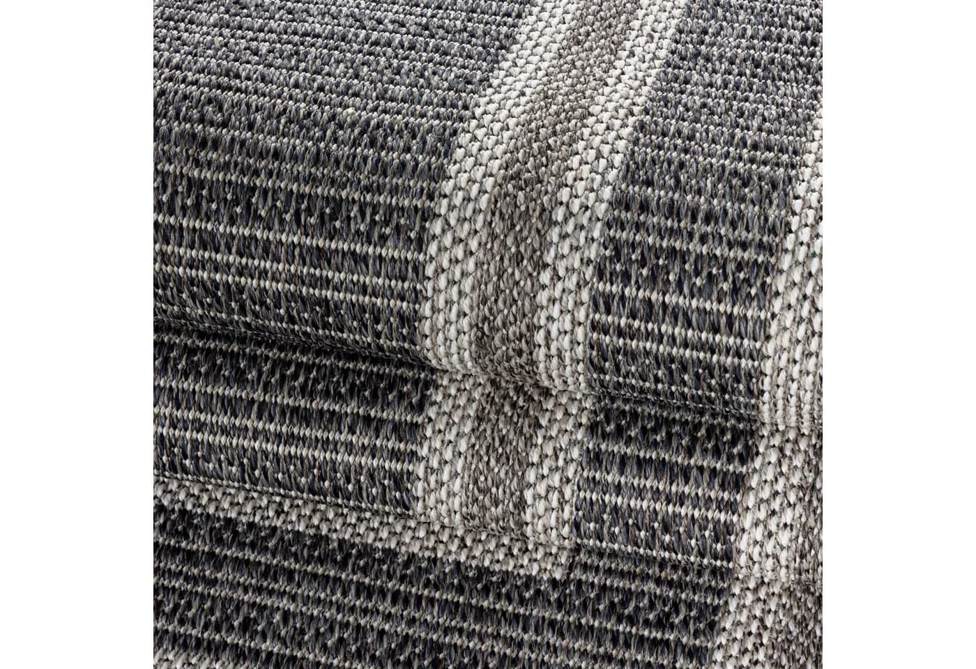 Carpettex Outdoorteppich Bordüre Grau Wetterfest für Terrasse Balkon - Bild 5