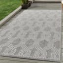 Carpettex Outdoorteppich Geometrisch Grau Wetterfest Bild 2