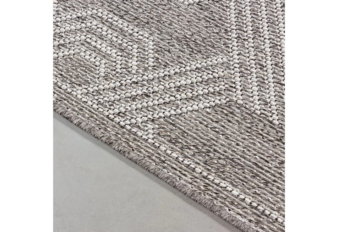 Carpettex Outdoorteppich Geometrisch Grau Wetterfest - Bild 3