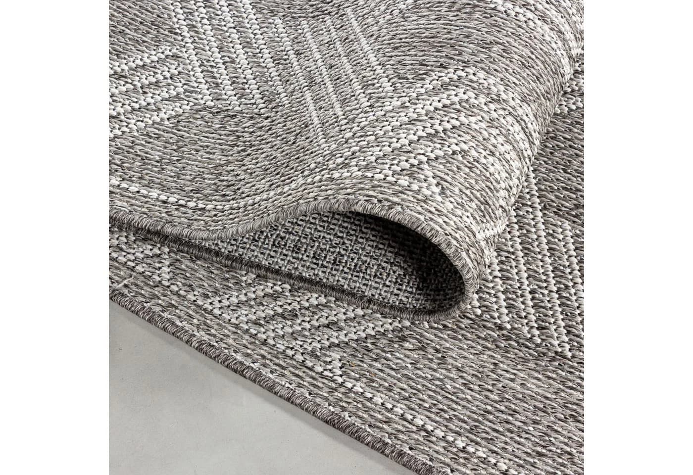 Carpettex Outdoorteppich Geometrisch Grau Wetterfest - Bild 4