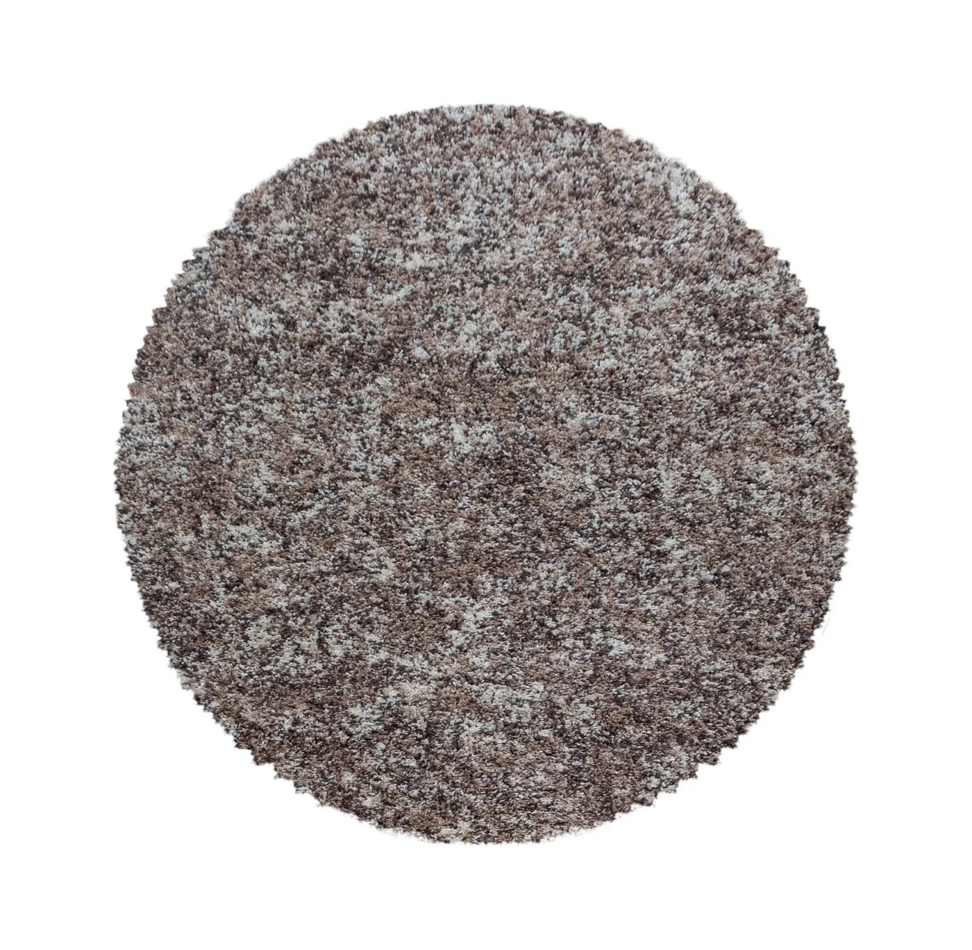 Carpettex Hochflor-Teppich Meliert Design Beige Rund - Bild 2