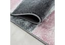 Carpettex Frisé-Teppich Kariert Design Kurzflor Läufer Rosa Bild 4