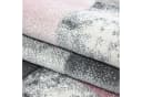 Carpettex Frisé-Teppich Kariert Design Kurzflor Läufer Rosa Bild 5
